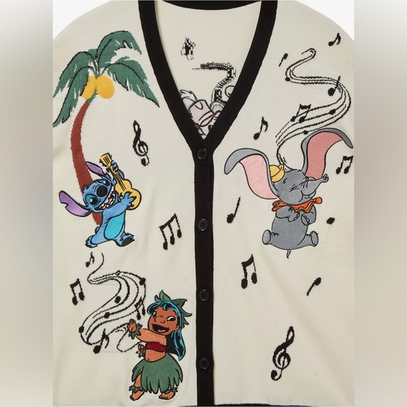 Disney 100 Musical Characters Plus Size Cardigan Size 2X - Picture 2 of 7